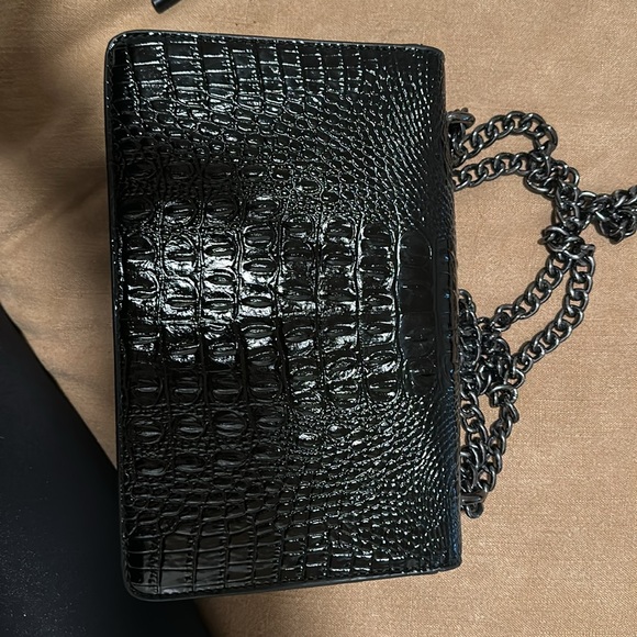 Black leather handbag - Picture 4 of 4